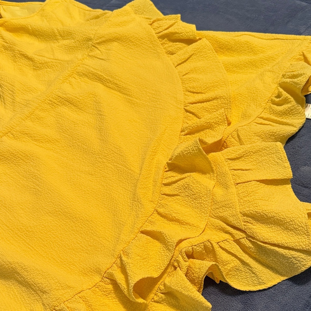 Yellow Ruffled Romper - Picture 7 of 8